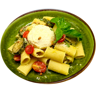 RIGATONI ALL’LEMON con BURRATA